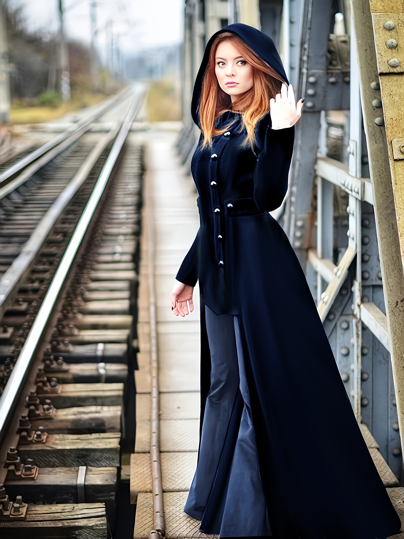 sachin and babi light blue dress Stylish Winter Parkas For Women And Men Extra Long... From Fashionfirst,  $295.48 main image 1