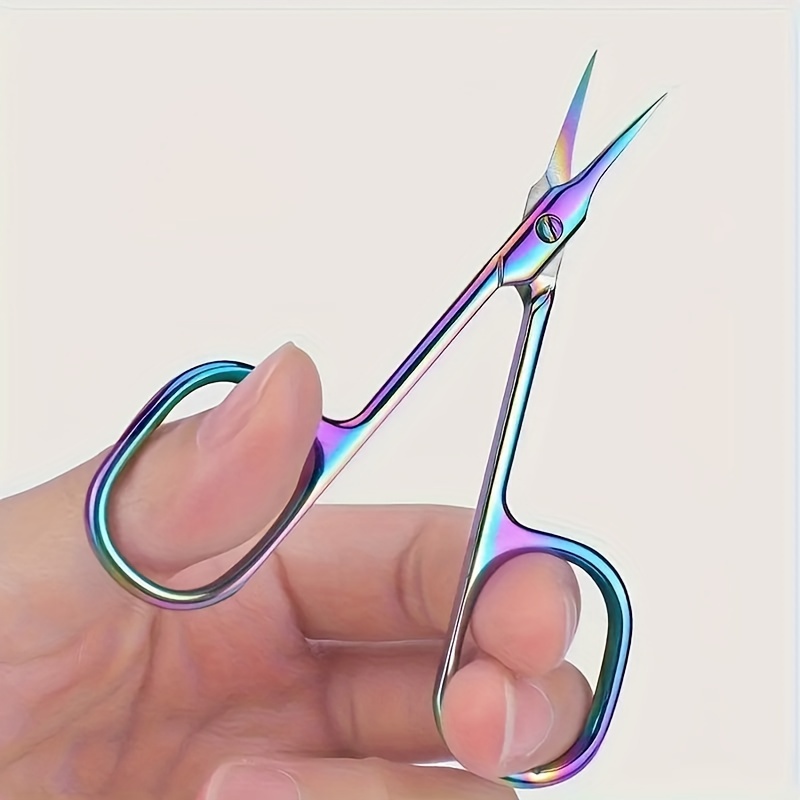 

Stainless Steel Cuticle Scissors With Curved Blades For Trimming Nails And Eyebrows, Small Nail Scissors, Cuticle Nippers, Suitable For Nails, Eyebrows, Eyelashes, Nose Hair, Tools.