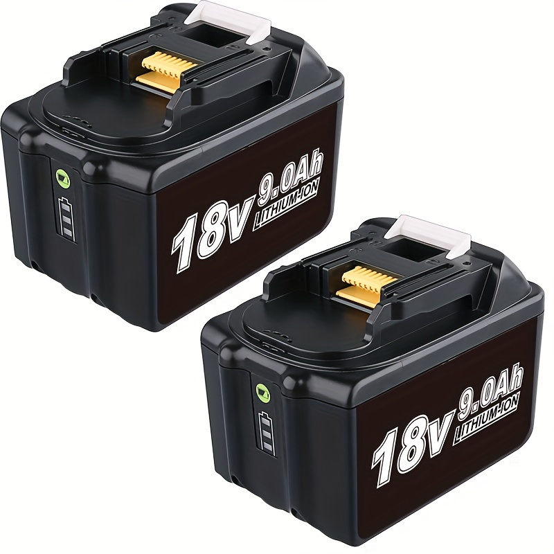 

2pack Bl1890b 9000mah 18v Replacemet Lithium-ion Battery For Makita 18 Volt Battery Bl1890 Bl1860 Bl1860b Bl1850 Bl1850b Bl1840 Bl1830 Cordless Power Tools
