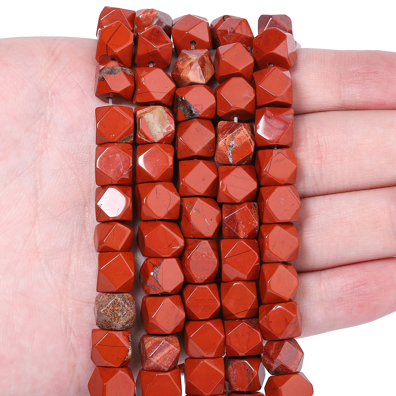 Natural Red Jasper Stone Beads for DIY Jewellery Making