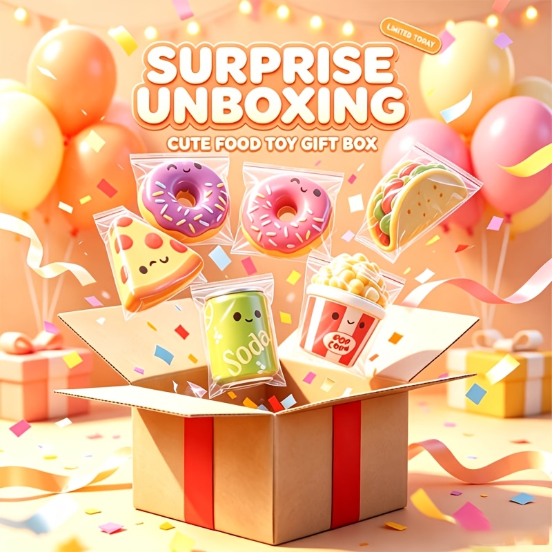 5/10/15pcs Creative Simulation Food Rebound Set