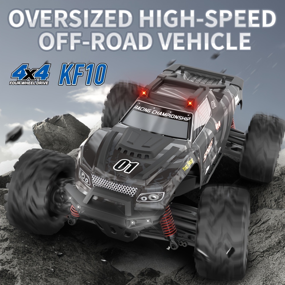 

Kf10 Large Off-road Vehicle 1:10 Remote Control High-speed Car Professional Engine Strong Motor Multi-player Competition Toy Car