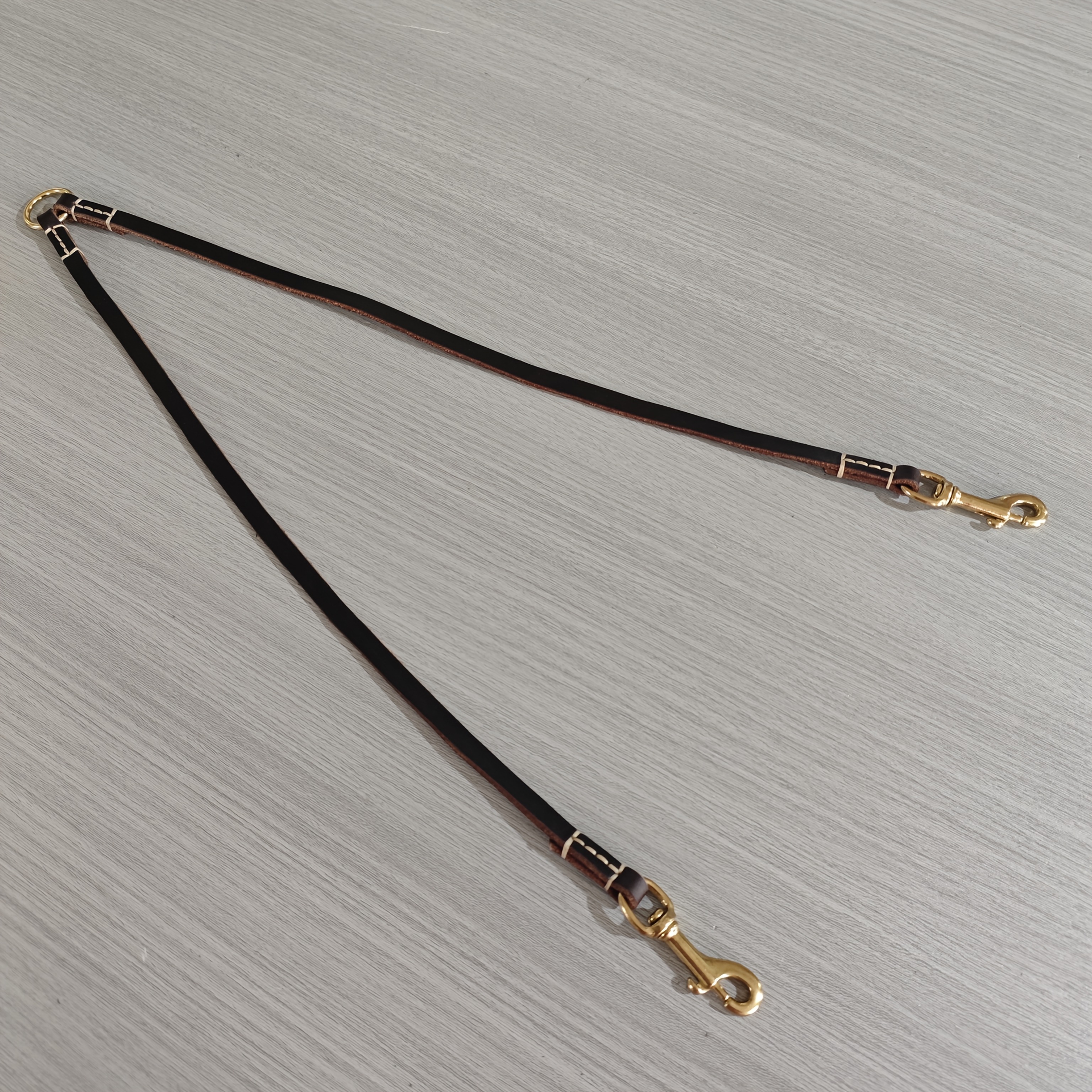 Double Dog Leash Leather, Tangle-Free, Soft & Comfortable