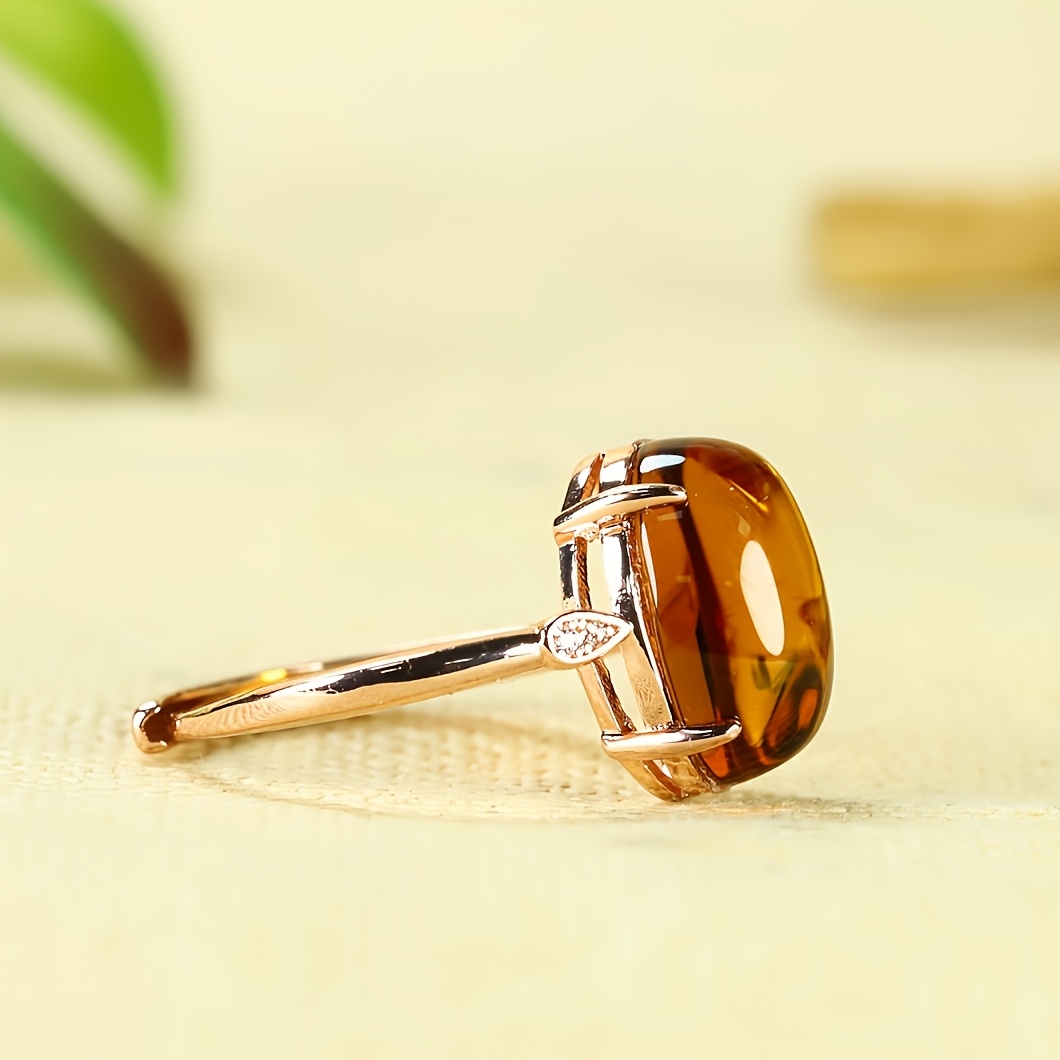 TEMU Adjustable Ring, Style Egg-shaped Ring For Daily Wear And Party Jewelry Gift, Wedding Jewelry, Bohemian Jewelry, Statement Jewelry, Unique Ring,