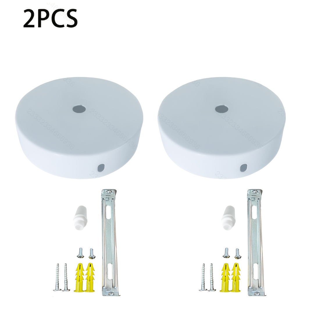 TEMU 2 pezzi Paralumi in metallo verniciati a spruzzo e con viti, accessori copriluce per lampade da parete, da soffitto e da scrivania