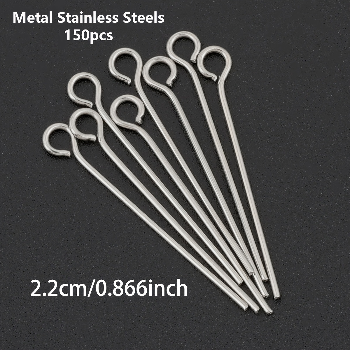 150pcs DIY Stainless Steel Jewellery Making Head Pins