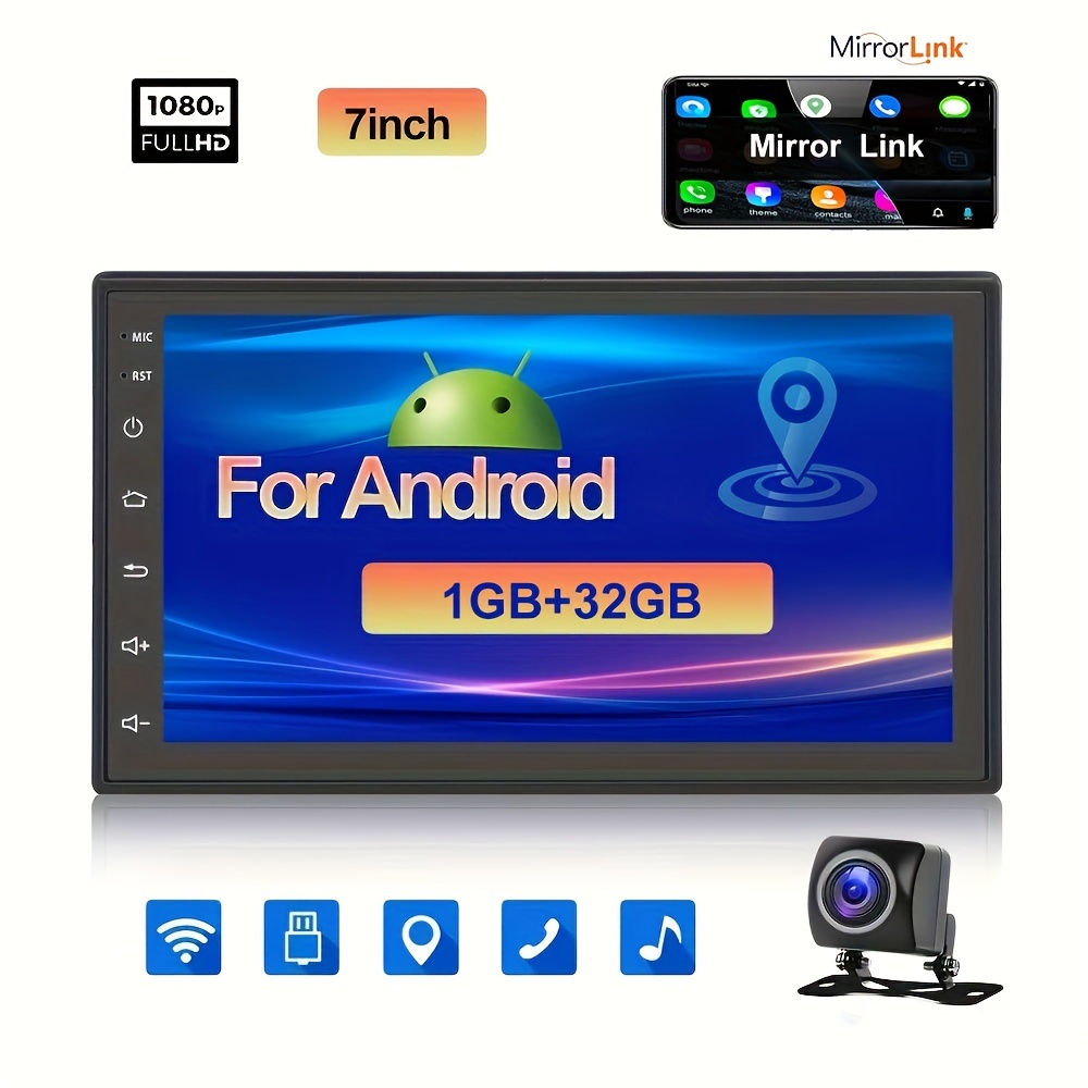 2G+32G 1din Android 8.1 GPS Auto Car mutimedia player 7 inch 1080P