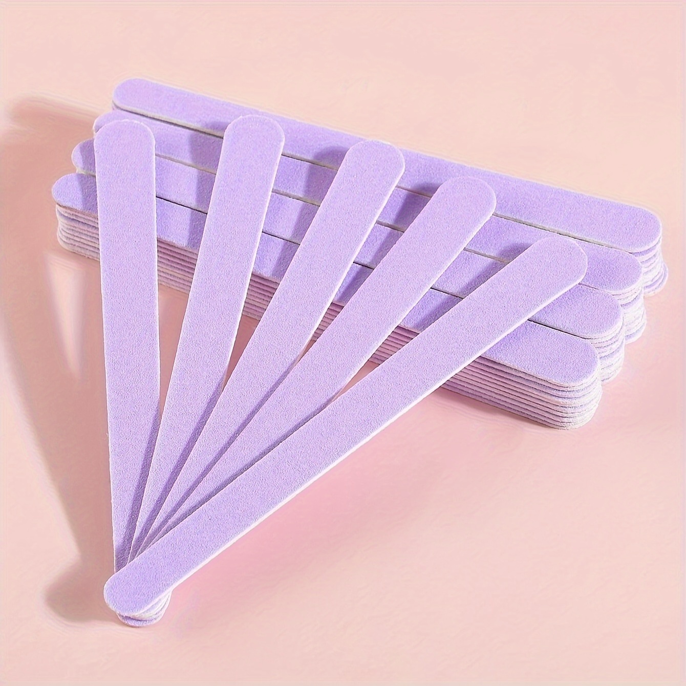 

50pcs Unscented Nail Files Double Sided Emery Board, Washable & Reusable Nail Buffers For Natural & Acrylic Nails - Professional Manicure Tools For Home & Salon Use