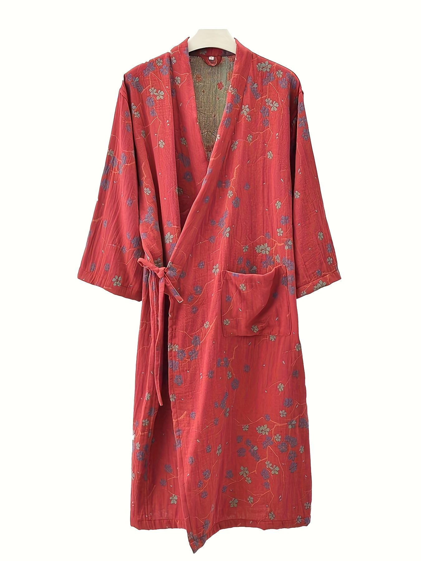summer dressing robe Reversible Dressing Gown in Eggshell