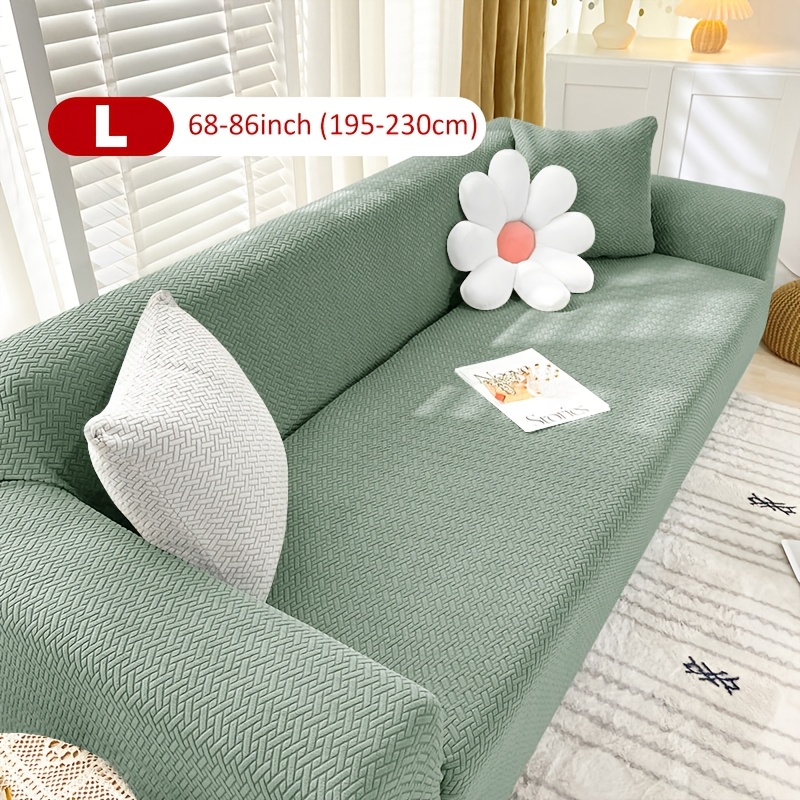 TEMU 1/2/3/4-seat Elastic T-shaped Universal Sofa Cover For Home And Hotel Use, Full Coverage Armrest Sofa Slipcover