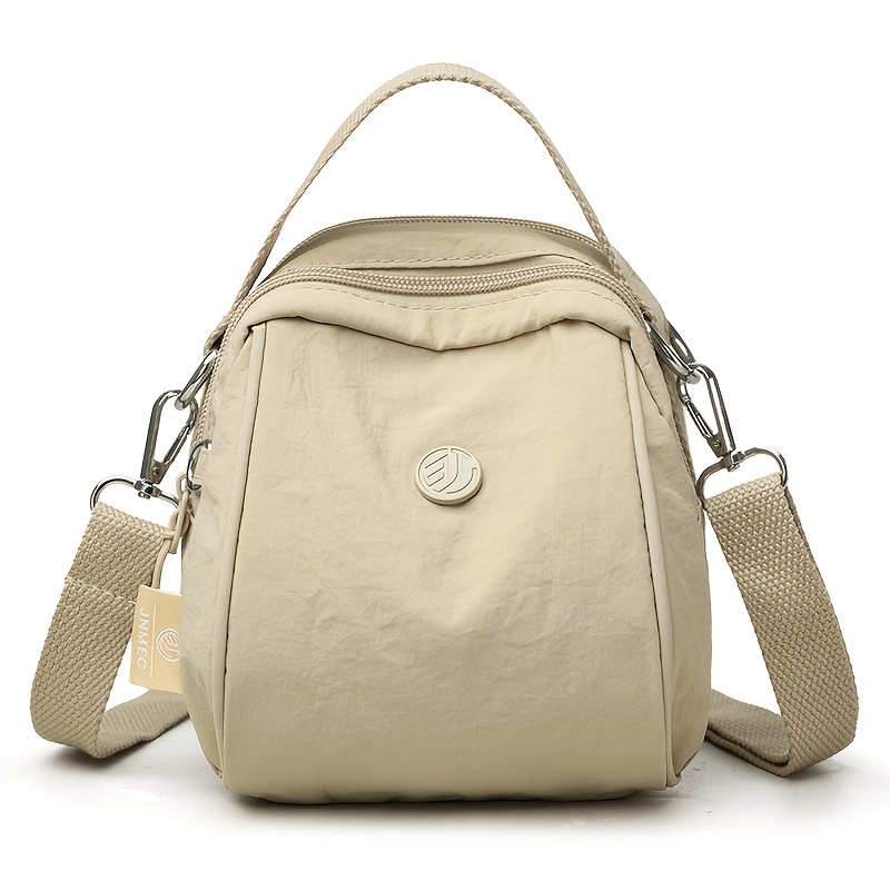 Women's Nylon Crossbody Bag with Detachable Strap