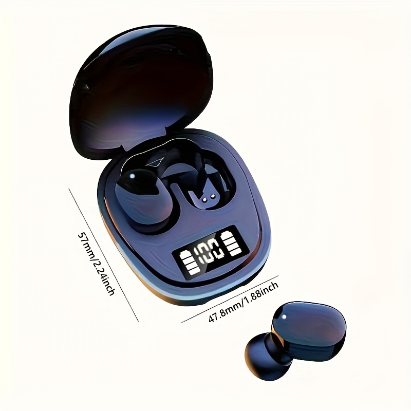 Auriculares Inalámbricos Mejorados de 25 Años | Audífonos Deportivos con Cancelación de Ruido, Audífonos Gaming 5.0, Estéreo con Micrófono, Pantalla LED, Alta Calidad de Sonido, Estéticamente Agradables, Duraderos y de Larga Duración, Diseño Semiabierta, Control Táctil - Imagen 5