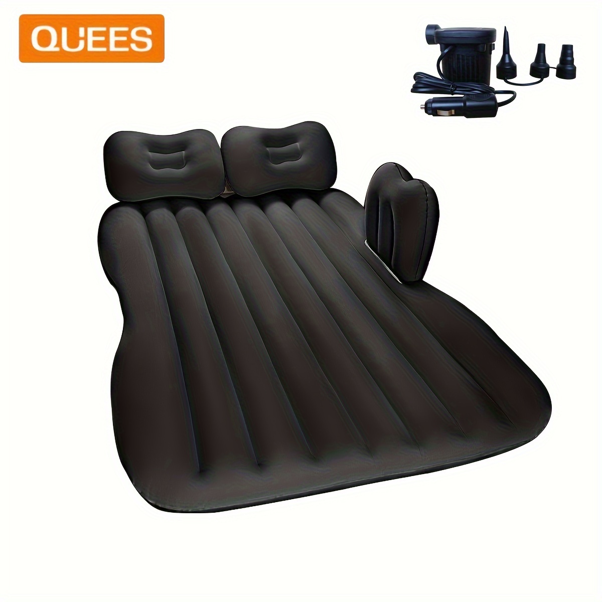 

Air Mattress With Pump, Inflatable Car Bed For Sleepping, With Pillows & Piers, Thickened Flocking & Pvc Surface, Air Mattress For Camping, Home, Travel