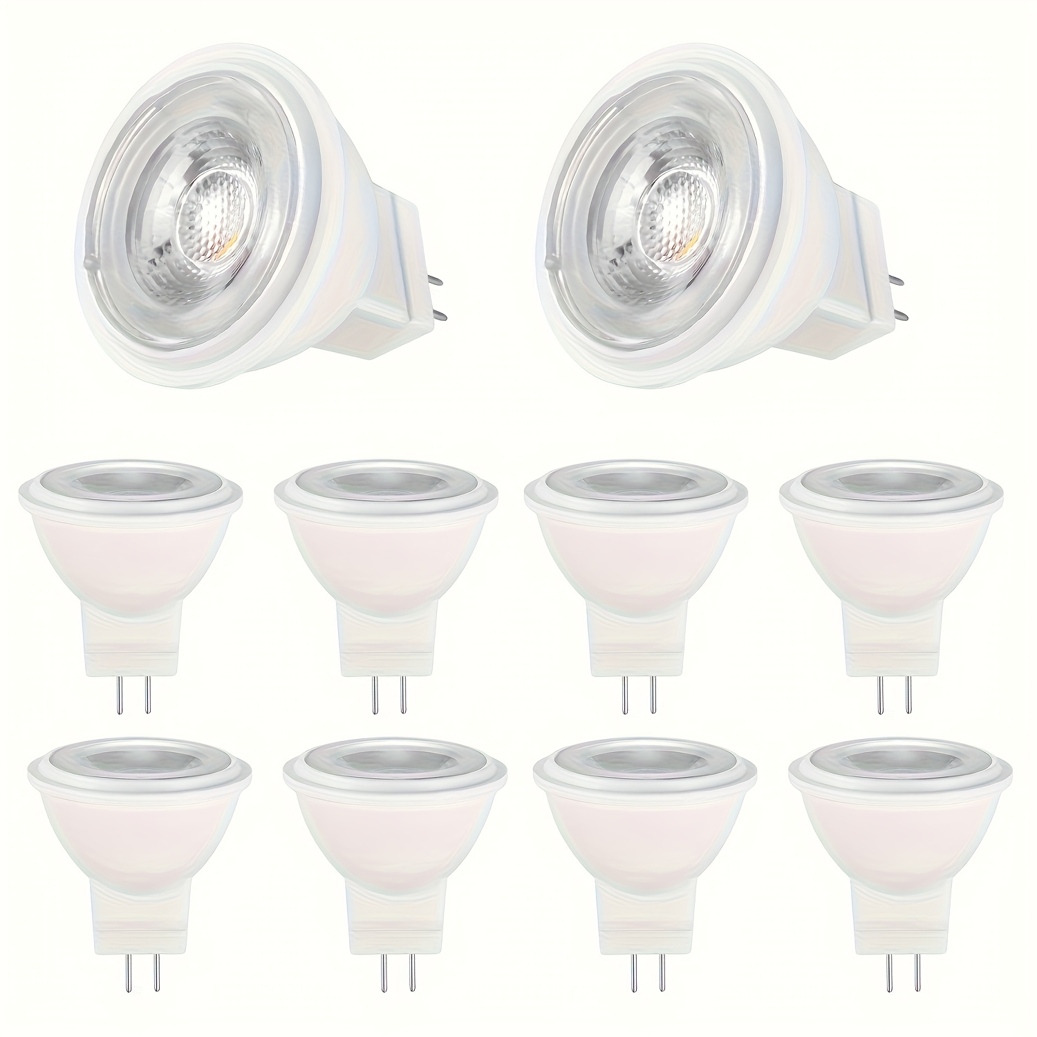 4-pack/10-pack Gu4 Led Bulbs 3w, Small Size, Ac/ 12v Warm White 3000k, Led, Recessed Lighting, Spotlight