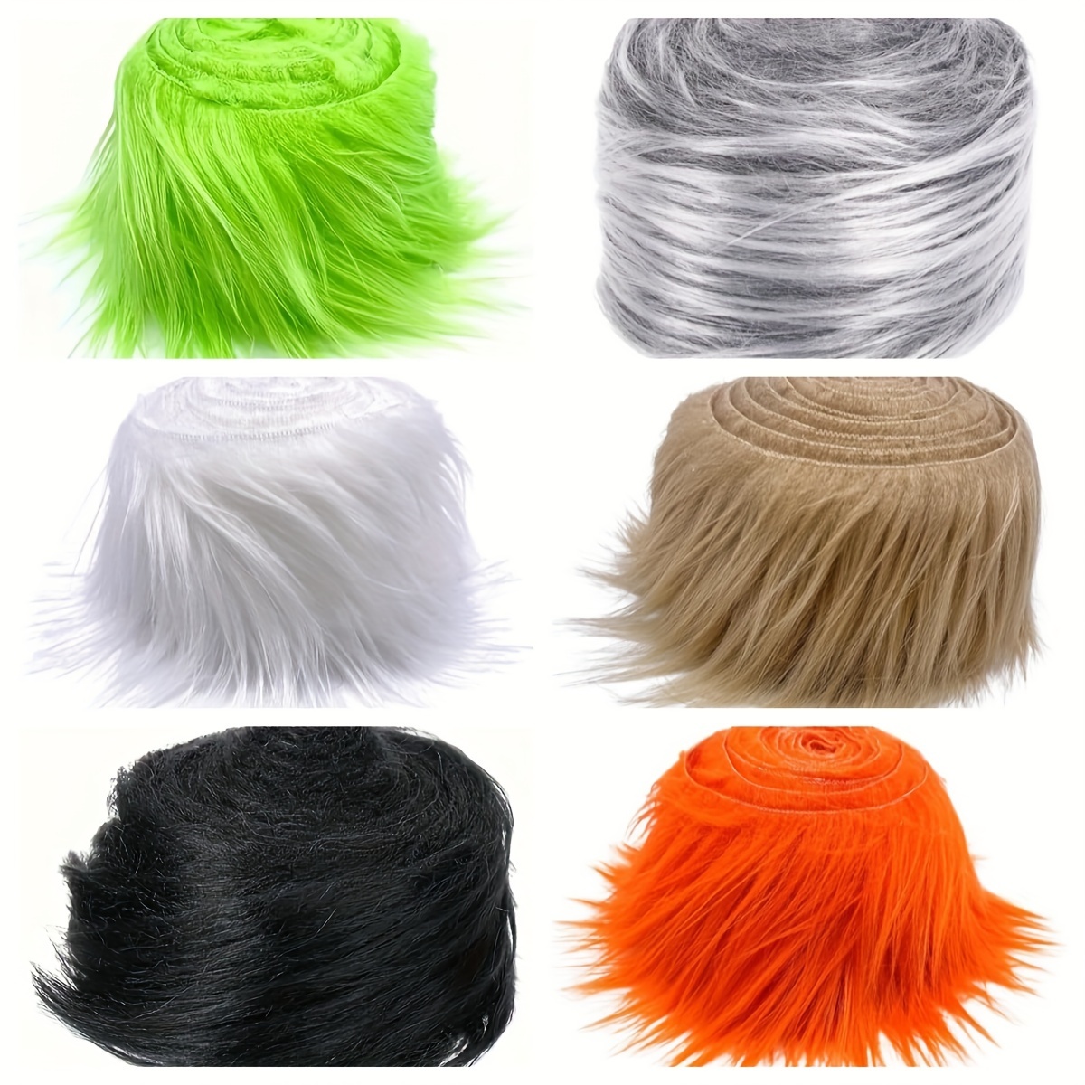 

Tissu en Pelucheuse 2x60 Pouces - Fourrure Prédécoupée Barbes de Gnomes, de & Décorations