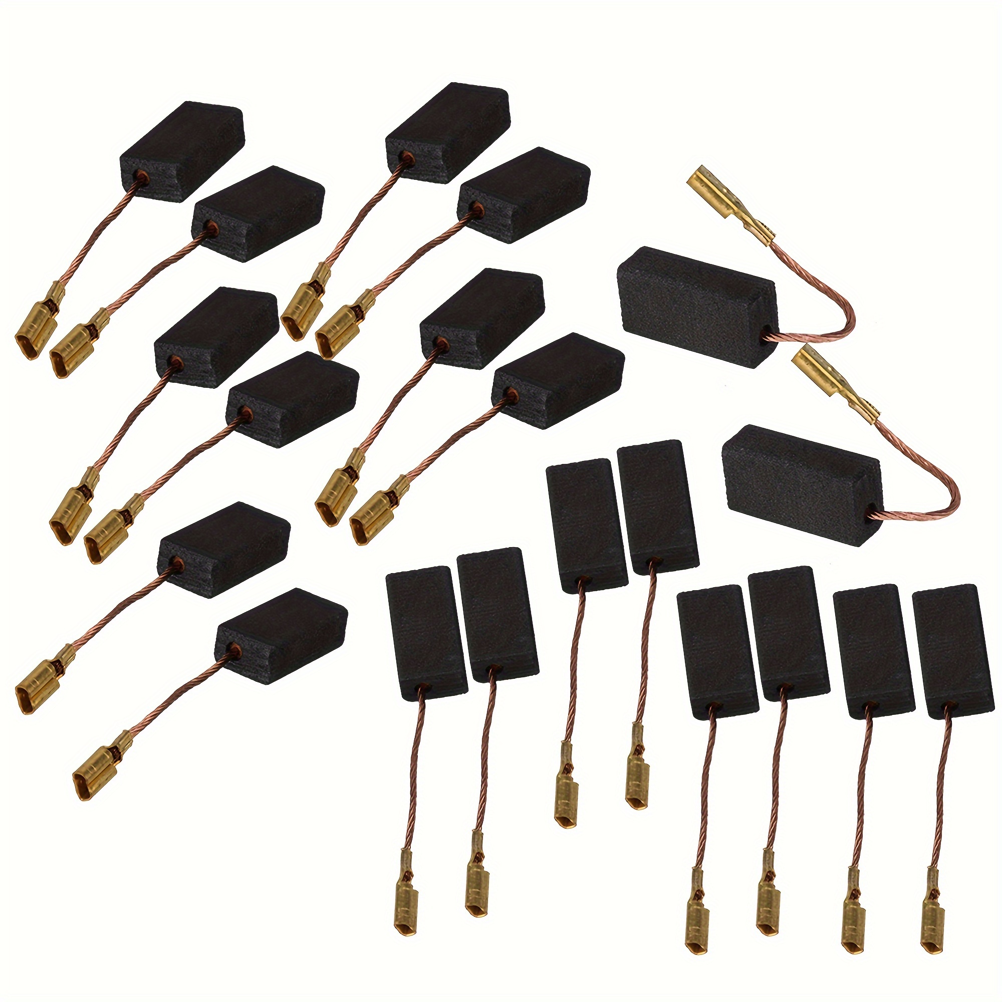 

20pcs Carbon Brushes For Electric Tools, 5x8x15mm, Stone Material, Uncharged, No Battery Required, Parts