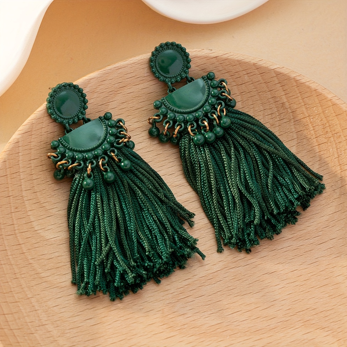 TEMU Pendientes de botón largos con de moda europea y americana - Retro, , , versátiles y modernos, nuevos pendientes de estilo