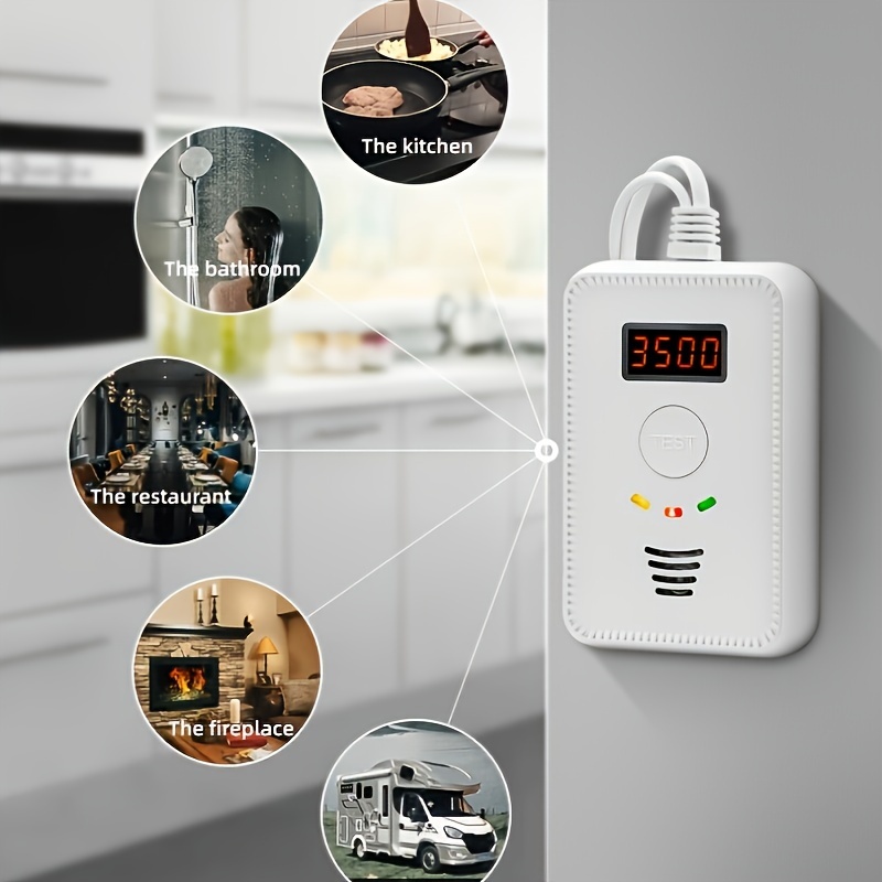 

High Quality Fire Alert Lpg Gas Alarm Home Security Methane And Carbon Dioxide Gas Alarm