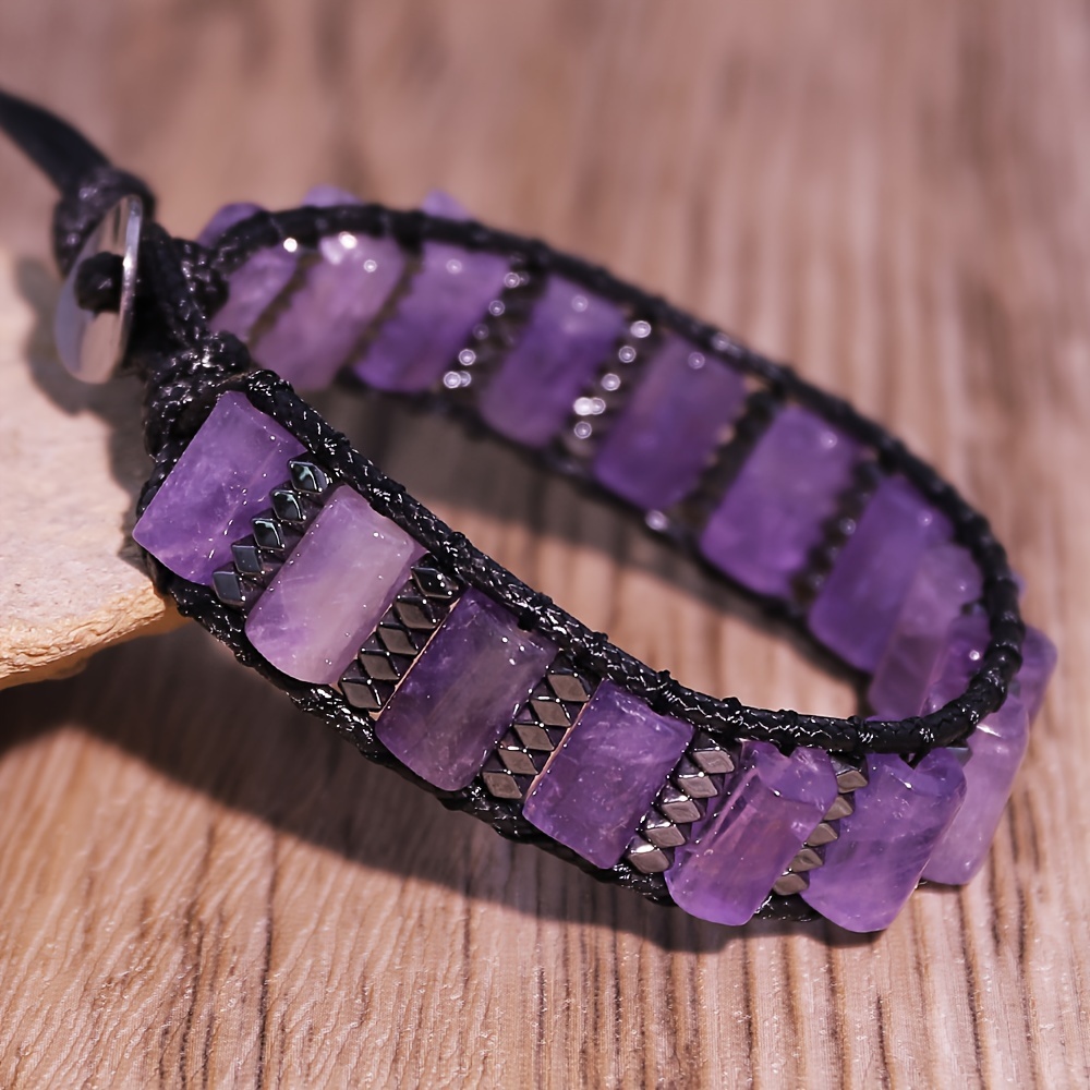 Image of A High Class Elegant Men's Natural Stone African Pine Pure Hand Braided Bracelet Does Not Fade Bracelet Couple Bracelet Suitable For Daily Wear Valentine's Day Gift Holiday Gift Daily Surprise
