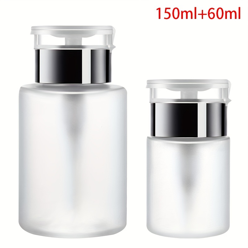 E-shop 60/150/180/250ml Professionelle Druckpumpen-Flasche für Nagellack und Make-up Entferner – Einfach und Effizient, Leere Flaschen