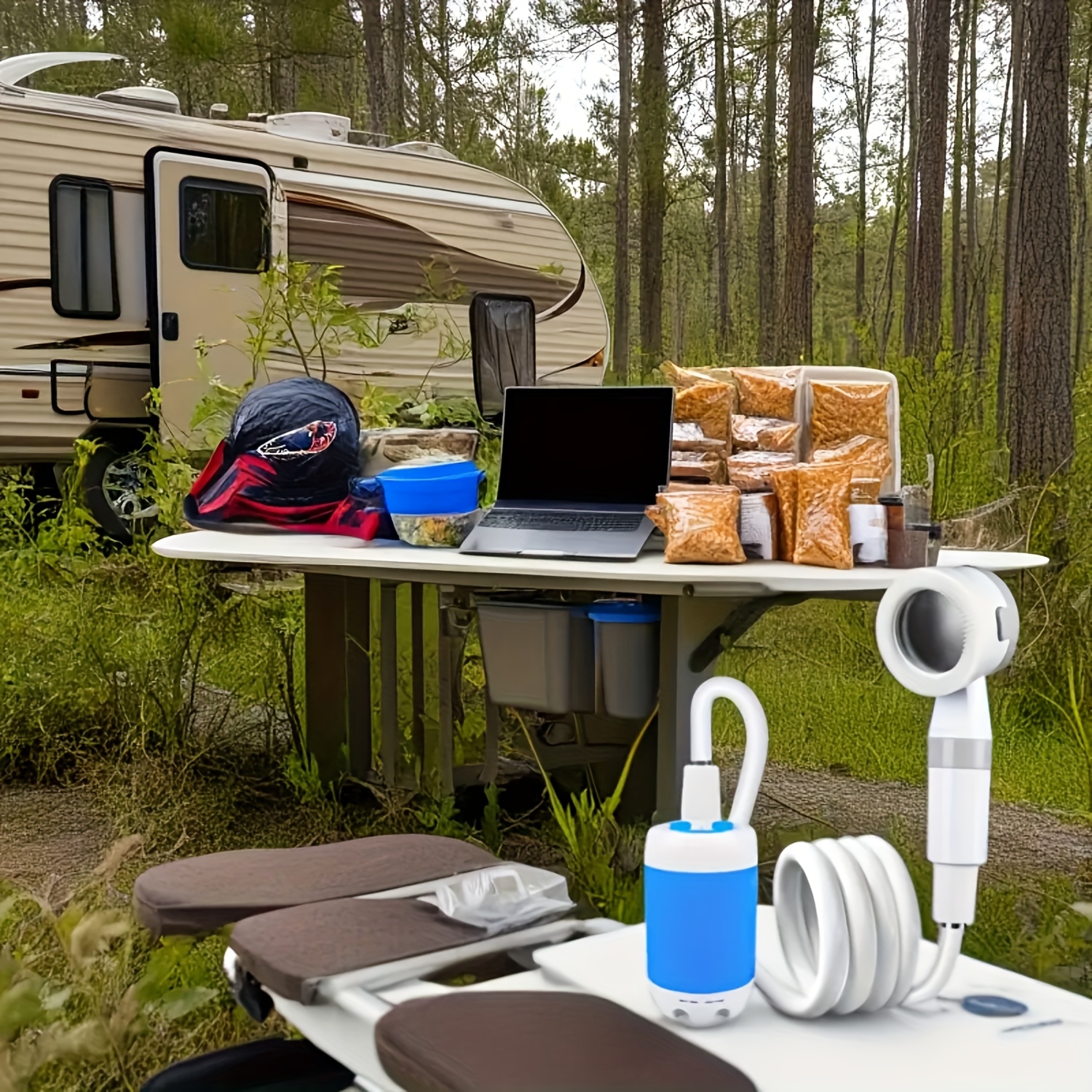 portable shower camp shower rechargeable shower camping shower pet shower portable shower for camping portable shower pump hiking and climbing bathing beach camping bathing usb charging 6000mah certification details 7