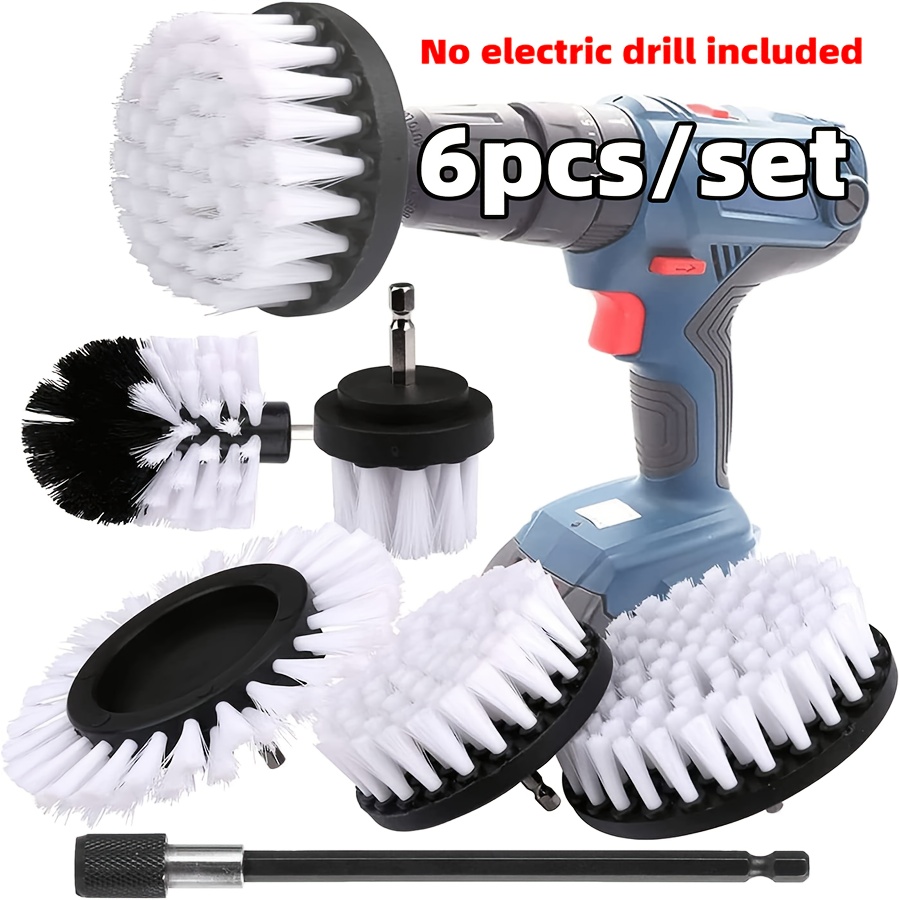 Image of Car White 4pcs/6pcs), Car Wash Kit, Car Detailing Kit, Wheel Cleaning Brush, Suitable For Car Washing And Home Daily Cleaning, Cleaning Supplies