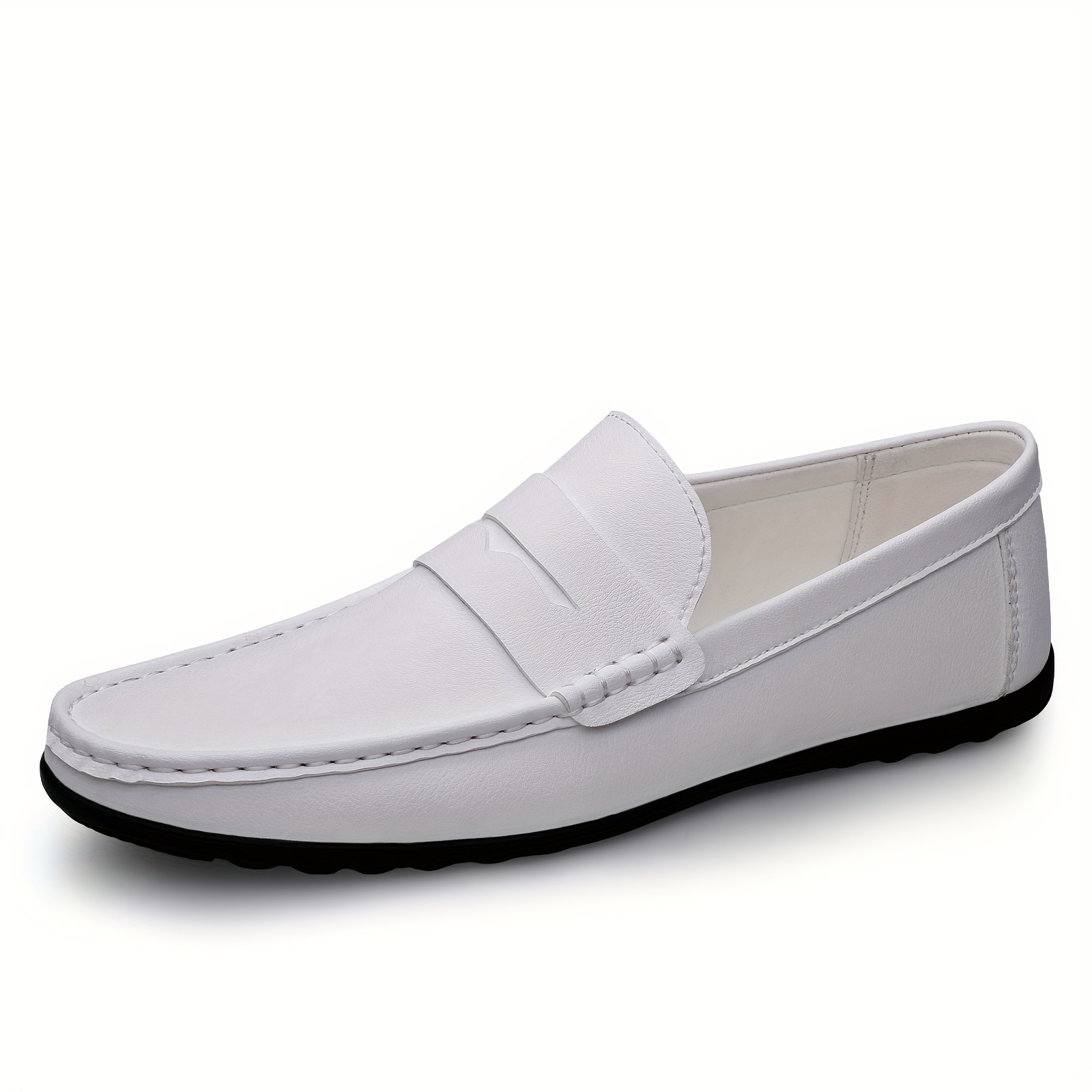 TEMU Mocassins pour hommes, faciles à enfiler, chaussures de bureau toutes