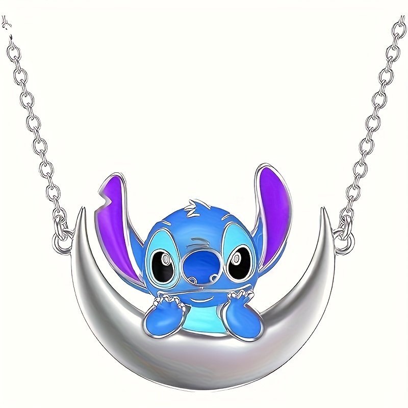 TEMU 1pc Fashion And Cute Stitch Necklace, Perfect Gift For A Girl&;s Birthday, Christmas, And Anniversaries, For Women
