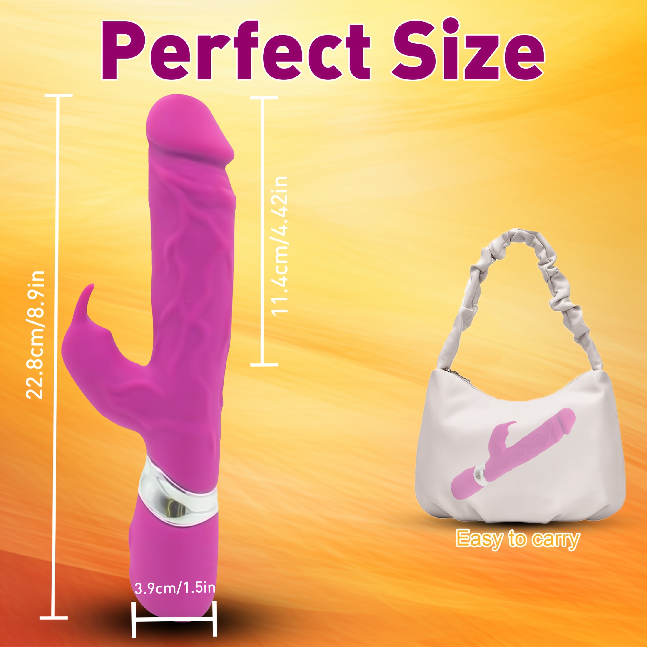 New Female Rabbit Shaped Vibrator, Silent Rechargeable Adult Couple Sex Toy, 10 Vibration Modes, G Spot Clitoral Dual Massage Companion Type Female Product