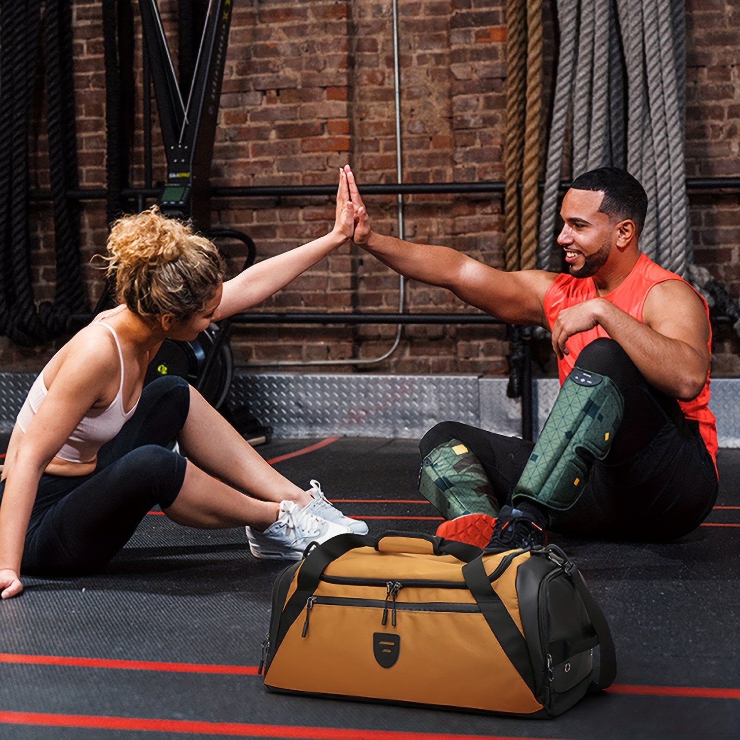 Gym Bags for Men & Women with Shoes Compartment And Wet Pocket Convertible Duffle Bag And Gym Backpack Sports Bags for Men & Women Multipurpose Weekender Overnight Bag