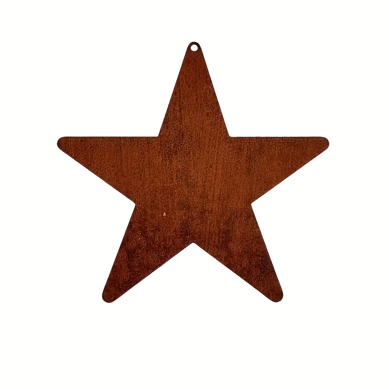 TEMU 1pc Of Bohemian- Hanging Star Decoration Without A Hanging Rope, Featuring A Unique Rusty Rustic Style Suitable For Settings Such As Courtyard