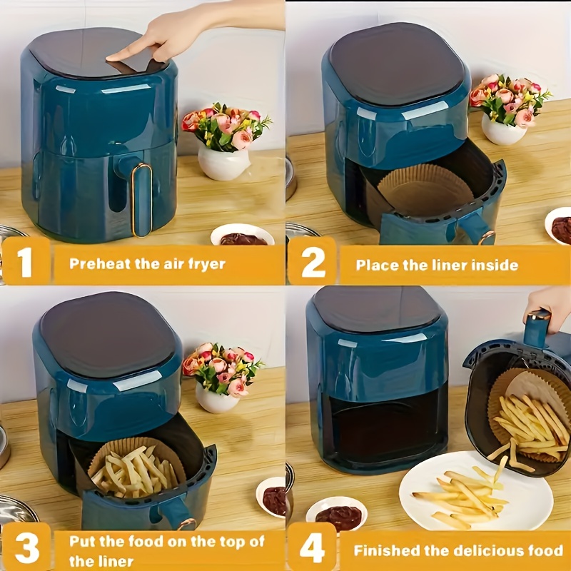 50/100pcs Disposable Paper Liners, Suitable for Air Fryer Oil-Proof and Nonstick Baking Parchment Sheets, Ideal for Baking, Deep-Frying, Microwave Oven & Cooking - Perfect Gift Choice for Easter, Father's Day, Mother's Day, Christmas Halloween, Air Fryer Liners, Air Fryer Paper, Air Fryer Accessories, Air Fryer Disposable Paper Liner, Air Fryer Paper Liners, Parchment Paper For Air Fryer, Air Fryer Liners Baking Paper, Airfryer Paper, Air Fryer Parchment Paper,