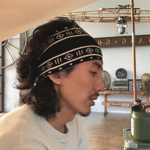 mens sports headband unisex headband couple style wide headband knit warm ear protection headband reversible wear bohemian wide thin knit elastic headband sports headband casual travel
