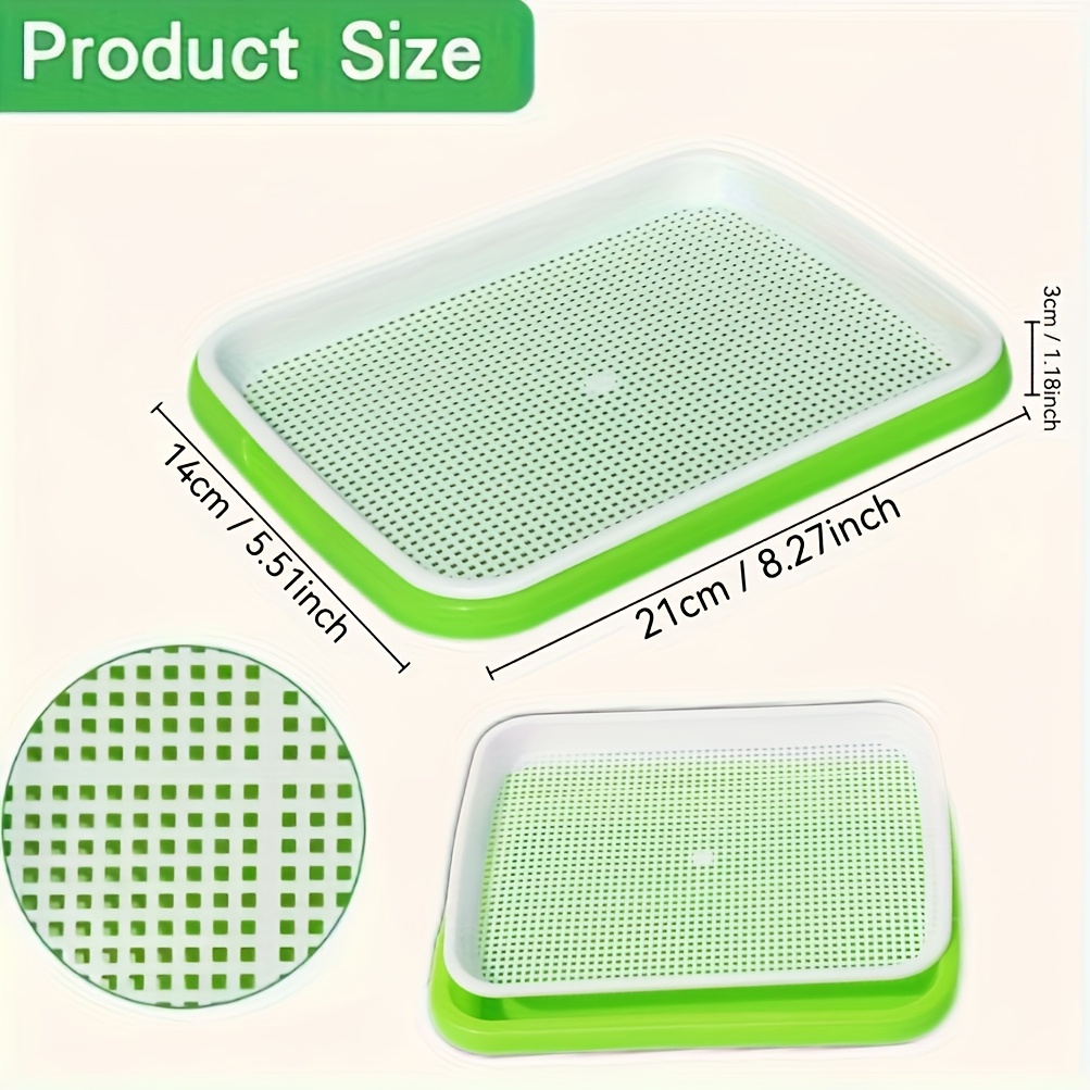 E-shop 2er Set (Enthält Netz + Chassis, insgesamt zwei Stück), Schnelles Saatgut-Keimungs-Set, für effiziente Keimung, sehr gut geeignet für Erbsen,