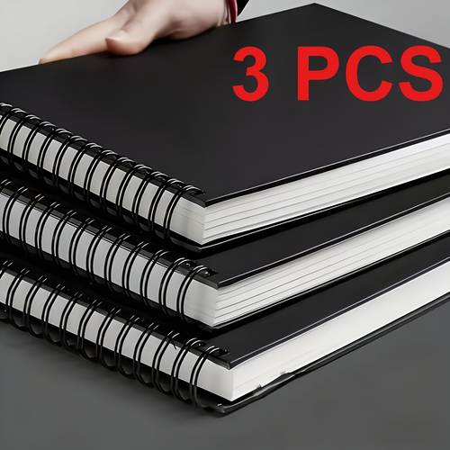 3pcs sketchbooks with top spiral binding each containing 40 sheets of acid free paper ideal for beginner artists perfect as gifts for halloween or christmas measuring 5 82 inches by 4 13 inches