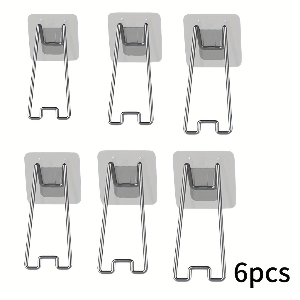 TEMU Support de présentation pour cadre photo, 3/6 pièces, avec chevalet adhésif au dos et support auto-adhésif en acier inoxydable. Convient à tout