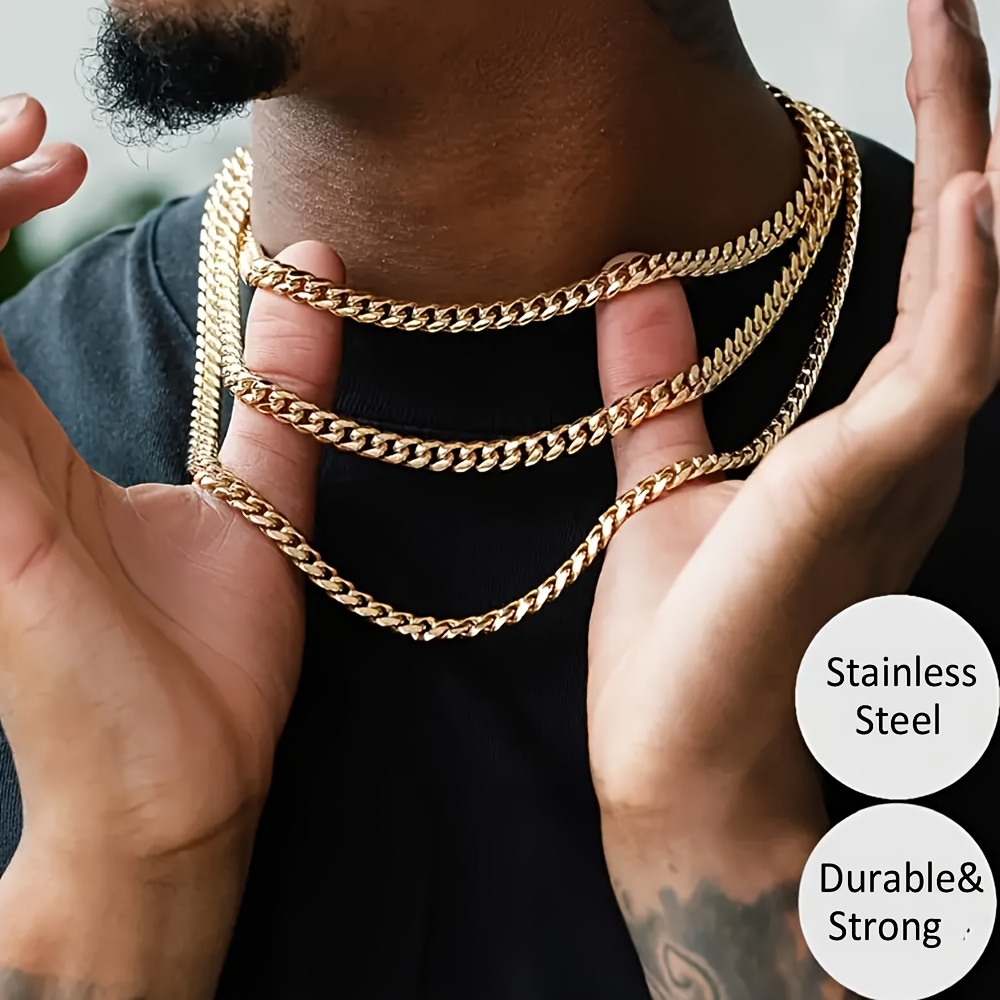 Miami Street Style Thick Cuban Chain Necklace, Unisex