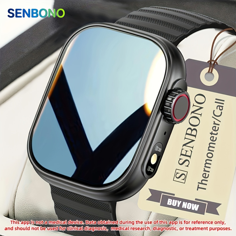 smart watch for men women with body temperature, wireless call
