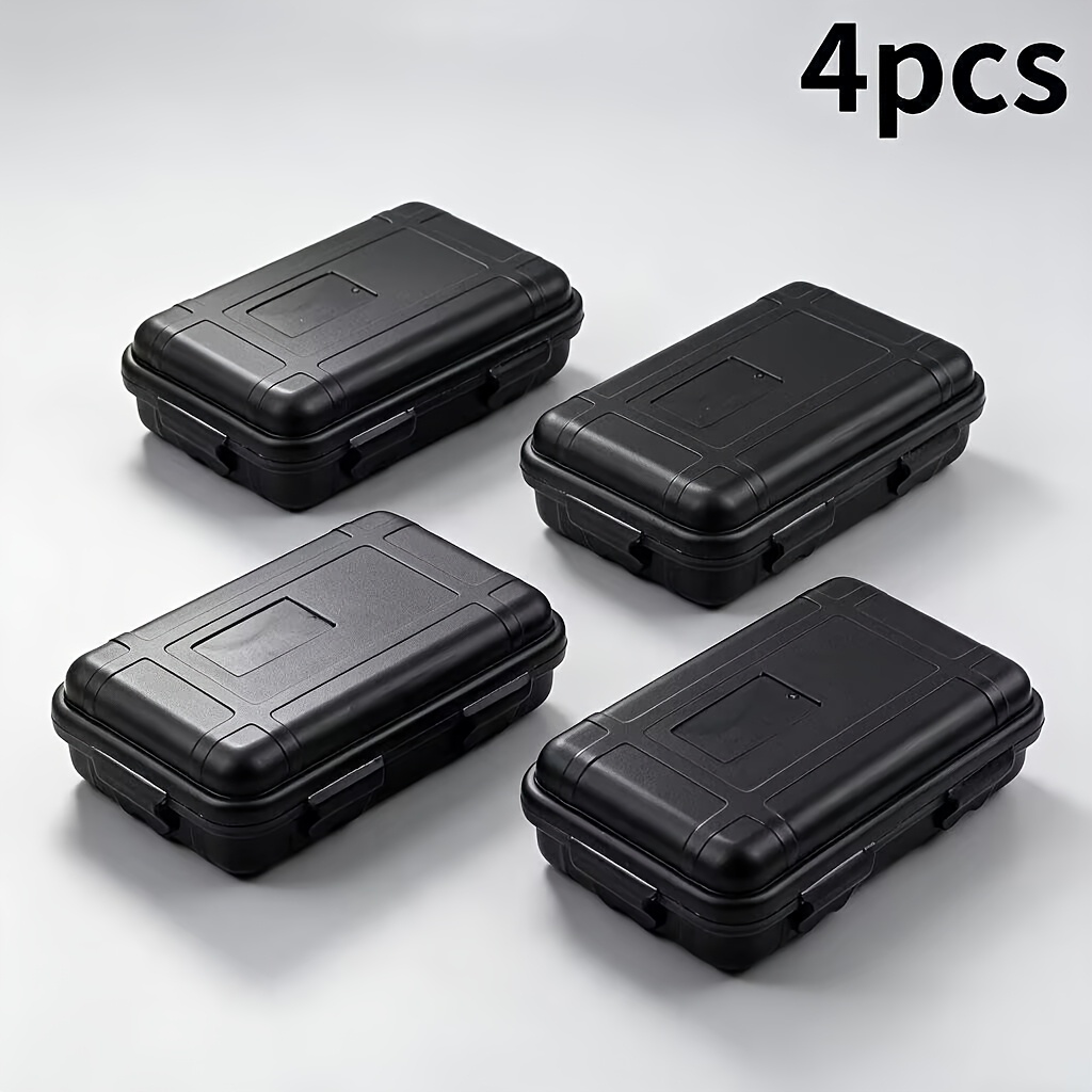 TEMU 4pcs Portable Tool Storage Case With Removable , Suitable For Survival Gear/small Tools/travel Camping, Small Item Storage, Sturdy And Durable,