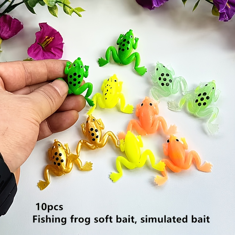 E-shop 10er Set Soft Lures Lewa Multicolor Mixed Pack Kröte Köder Künstlicher Köder Bionischer Angelzubehör Vorbereitetes Material Modell Simuliertes