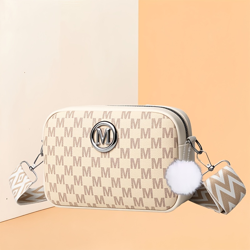 TEMU Petit sac à main pour femme - Sac carré nouvelle mode en PU, sac bandoulière élégant et haut de gamme pour les quotidiens, style sac de facteur,