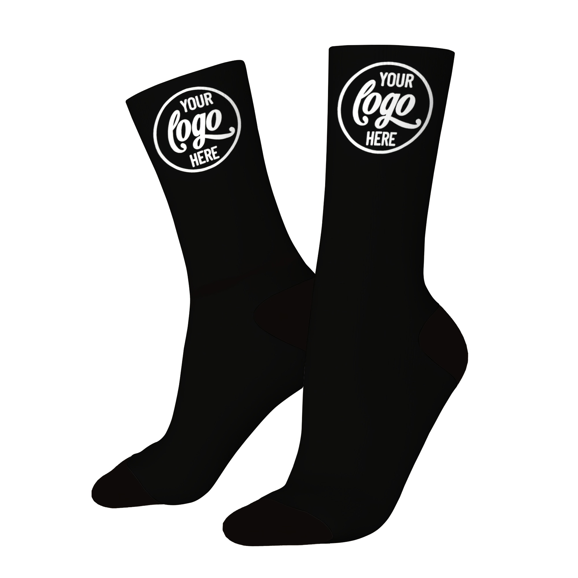 Image of Diy Custom 1-pair Personalized Men's Mid-calf Socks, Funny Couple Photo Crew Length Stockings For Valentine’s, Birthday Gifts & More