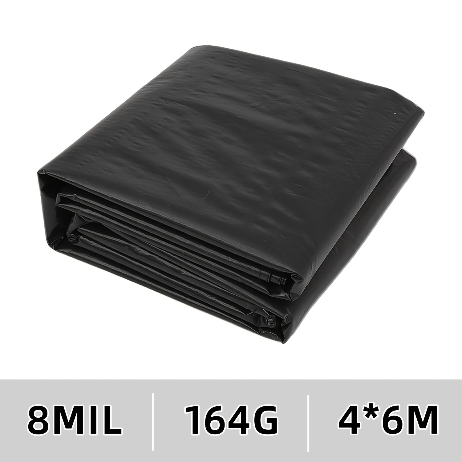 TEMU Waterproof Fabric, 8 Mil Thick, With Buttonholes, 3ft/0.91m Hole , Thickened Plastic Material, Waterproof, Fade Resistant, Reinforced Edges,