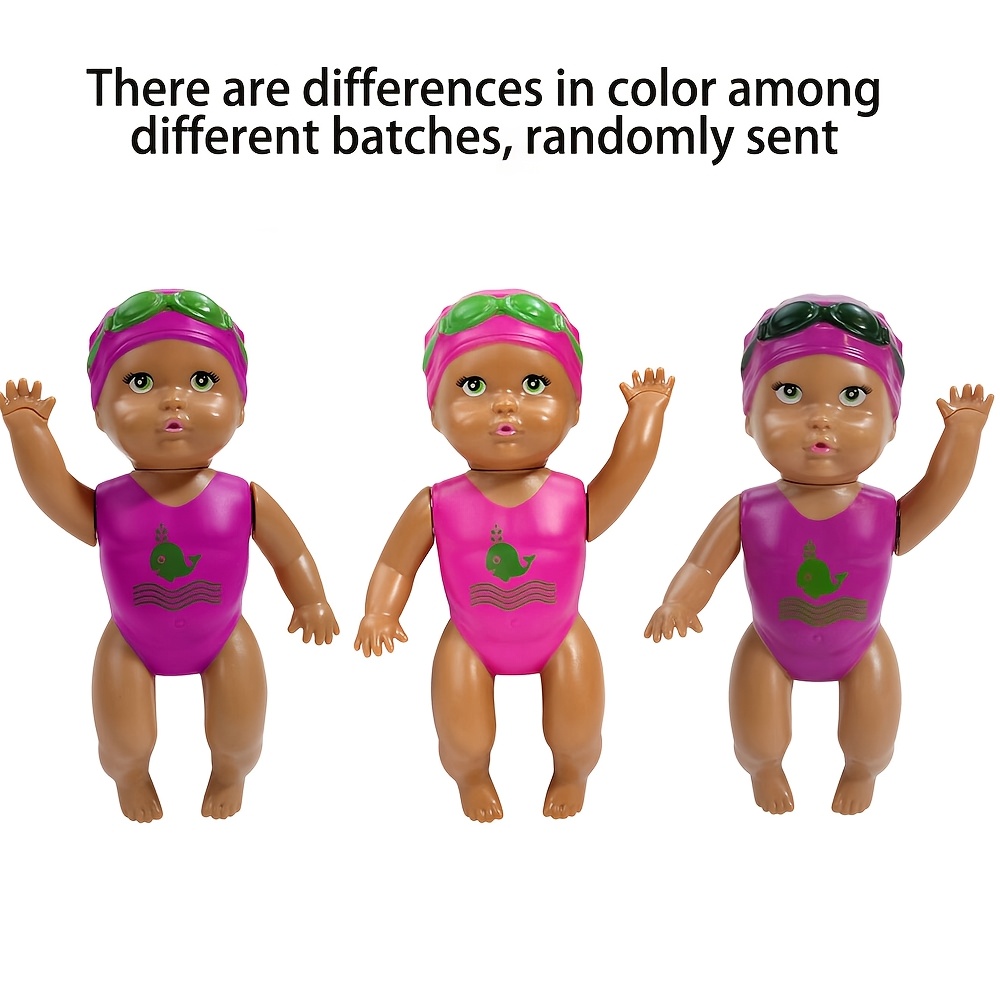 Interactive Wind-Up Swimming Doll for Bath Time