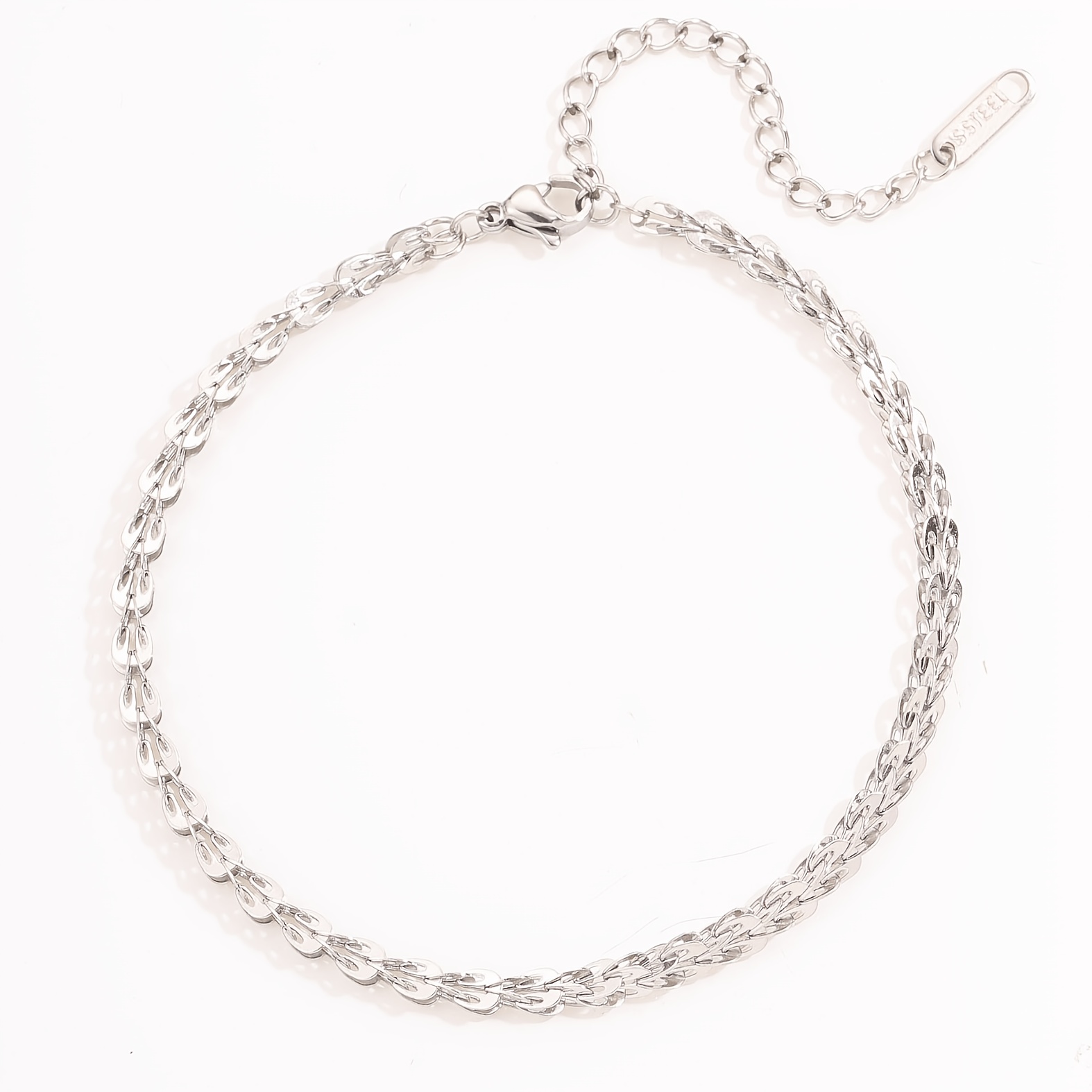 TEMU 1 pieza Cadena de pie creativa personal de acero inoxidable con de fénix, cadena de pie que decolora, cadena de pie impermeable versátil,