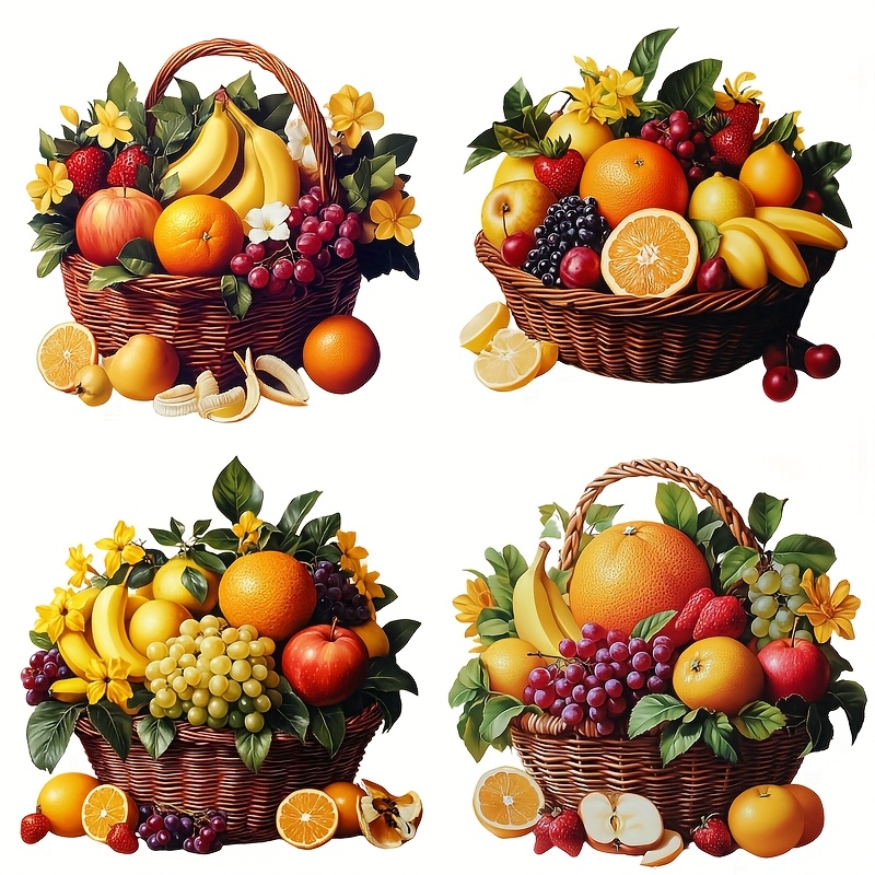 

Four-in-one Fruit Basket 2 High Film Double-sided Printing Color , Stickers, -proof Stickers, Motorcycle Stickers, Car Bumper Stickers, Body Decoration Stickers