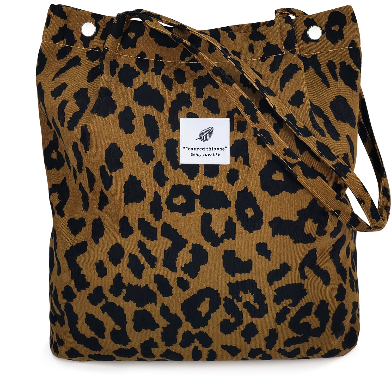 E-shop Damen Mädchen Cord-Tote Tasche Schultertasche mit Innenfach für Arbeit Strand Mittagessen Reisen Einkaufen Lebensmittel