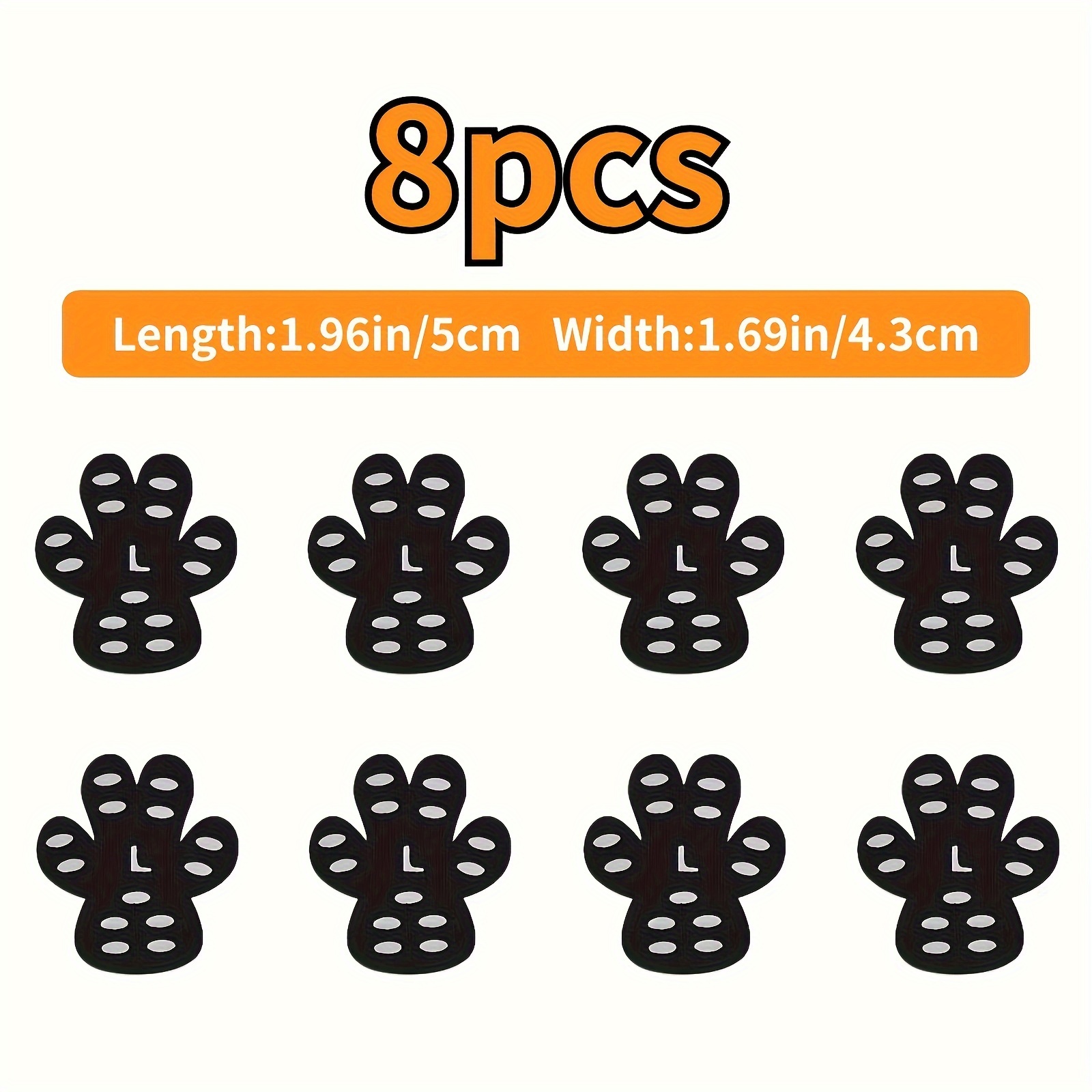 4pcs Dog Paw Protection Covers, Slip Resistant & Dust-Proof