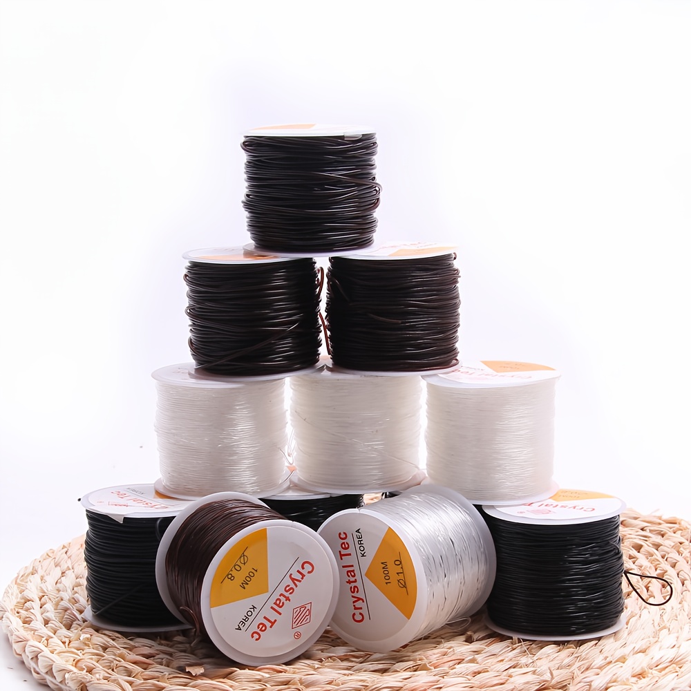 0.4-1.5MM Transparent Round Elastic Cord for Bracelet Necklace
