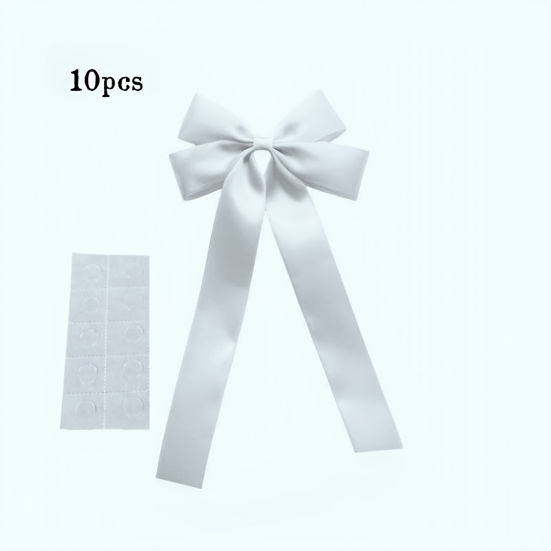 TEMU 10 pezzi di fiocchi e nastri per portacandele a nodo, , beige, rosa, di nastro , adatti per festivi, feste, splendide decorazioni da per la